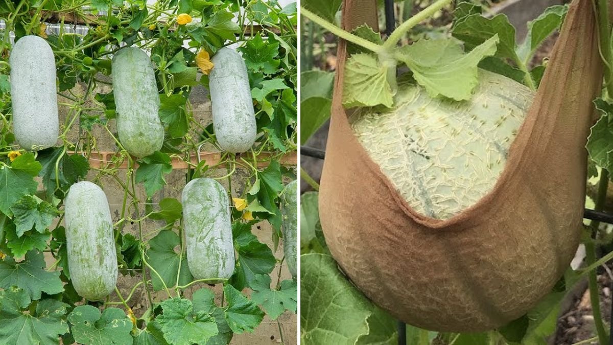 Simple Grow Melon with Lots of Fruits in a Bucket