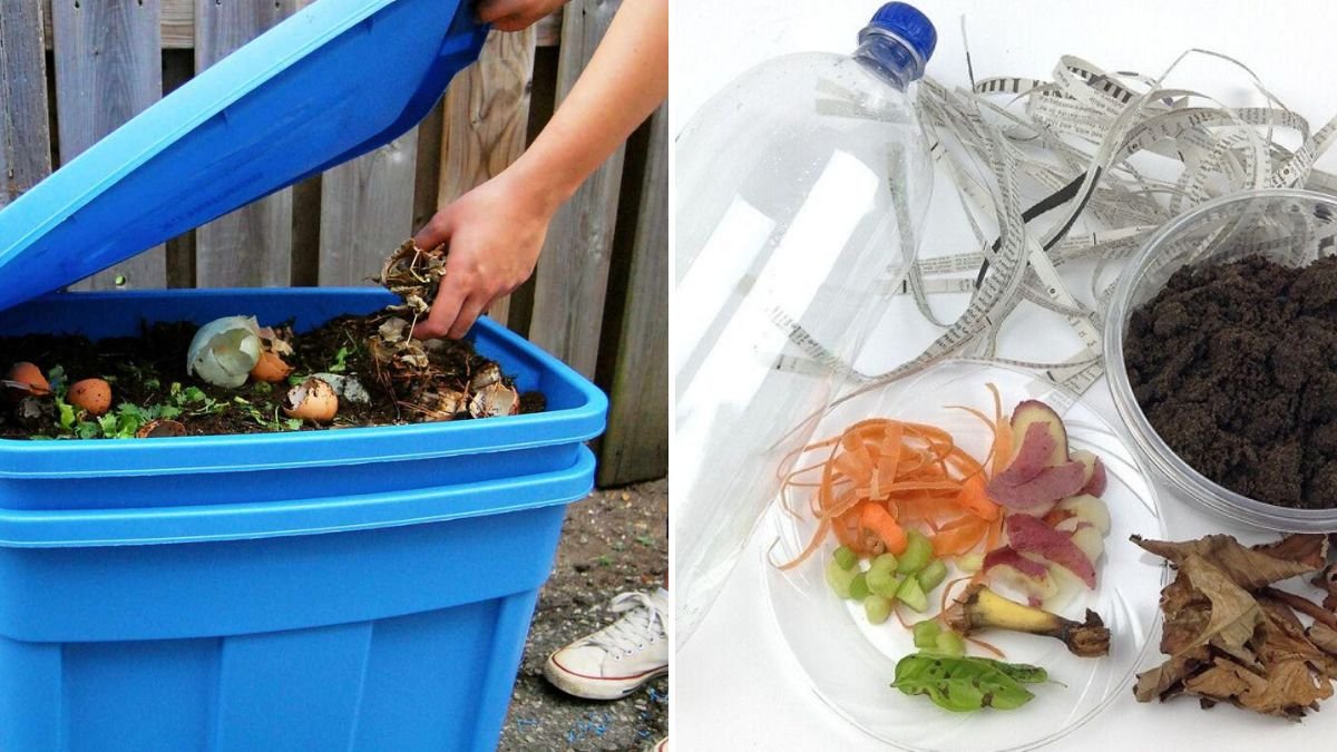 Improvised Compost Bin: Easy DIY Method to Turn Kitchen Waste into Rich Compost
