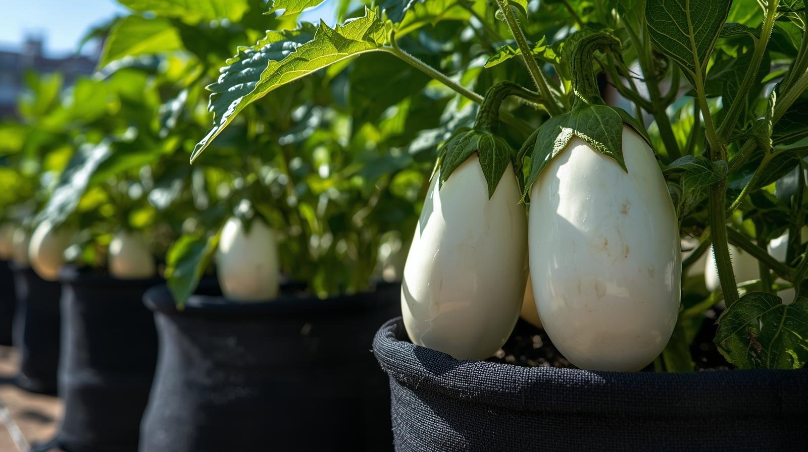 Grow Tons of White Eggplants in Grow Bags – High-Yield Techniques for Home Gardeners