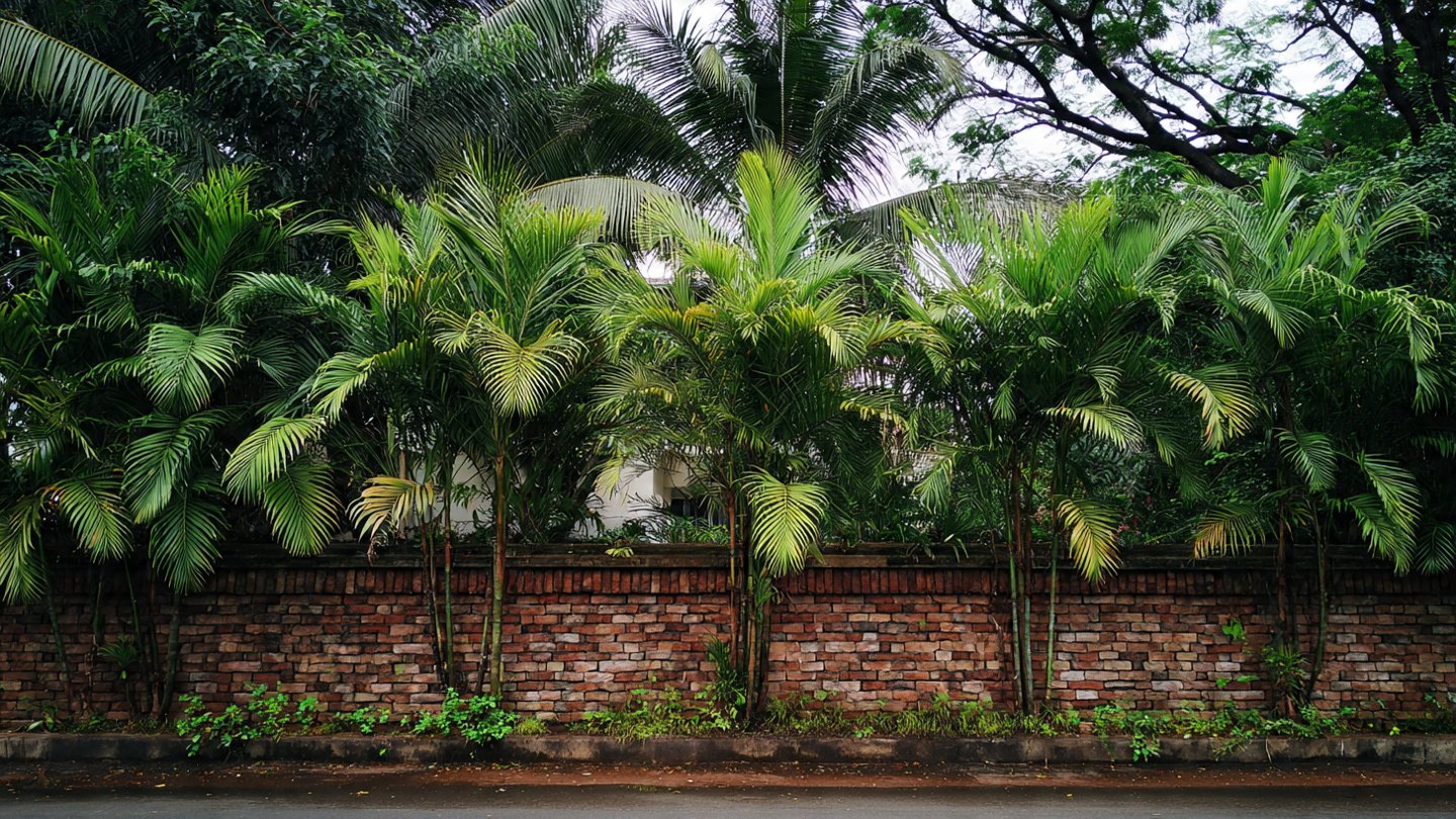 Simple Techniques for Growing Areca Palm Effortlessly Along Your Boundary Wall for a Lush Green Aesthetic