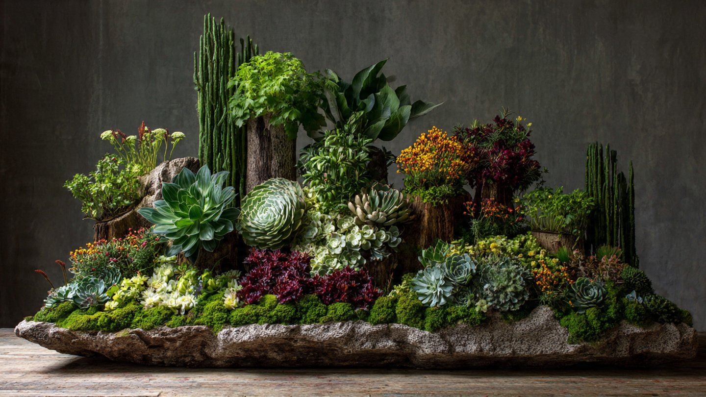 How Can You Craft a High Impact Display Using Only Local Plants?